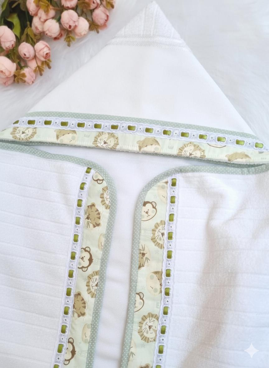 Toalha capuz triangular